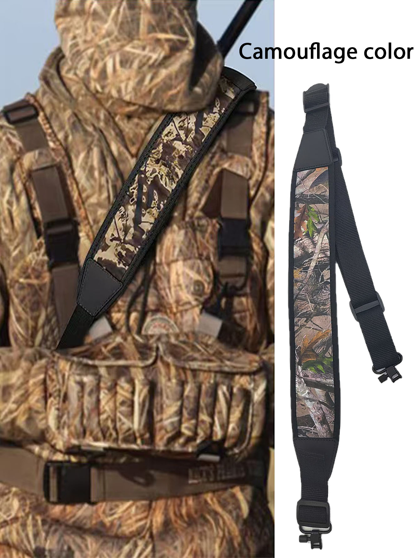 Hunting & Outdoor Supplies - ハンティングショルダーストラップ多機能アウトドアタクティカルベルトショルダーストラップハンティングアクセサリー2点式ショルダーストラップ
