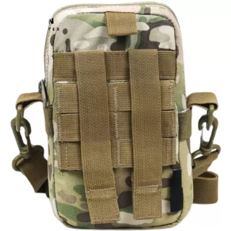 Outdoor Hunting Fabric - 戦術的なウエストパッククロスボディバッグ多機能ナイロンモールアウトドアスポーツバッグサイクリングランニングキャンプ狩猟男性ポーチ