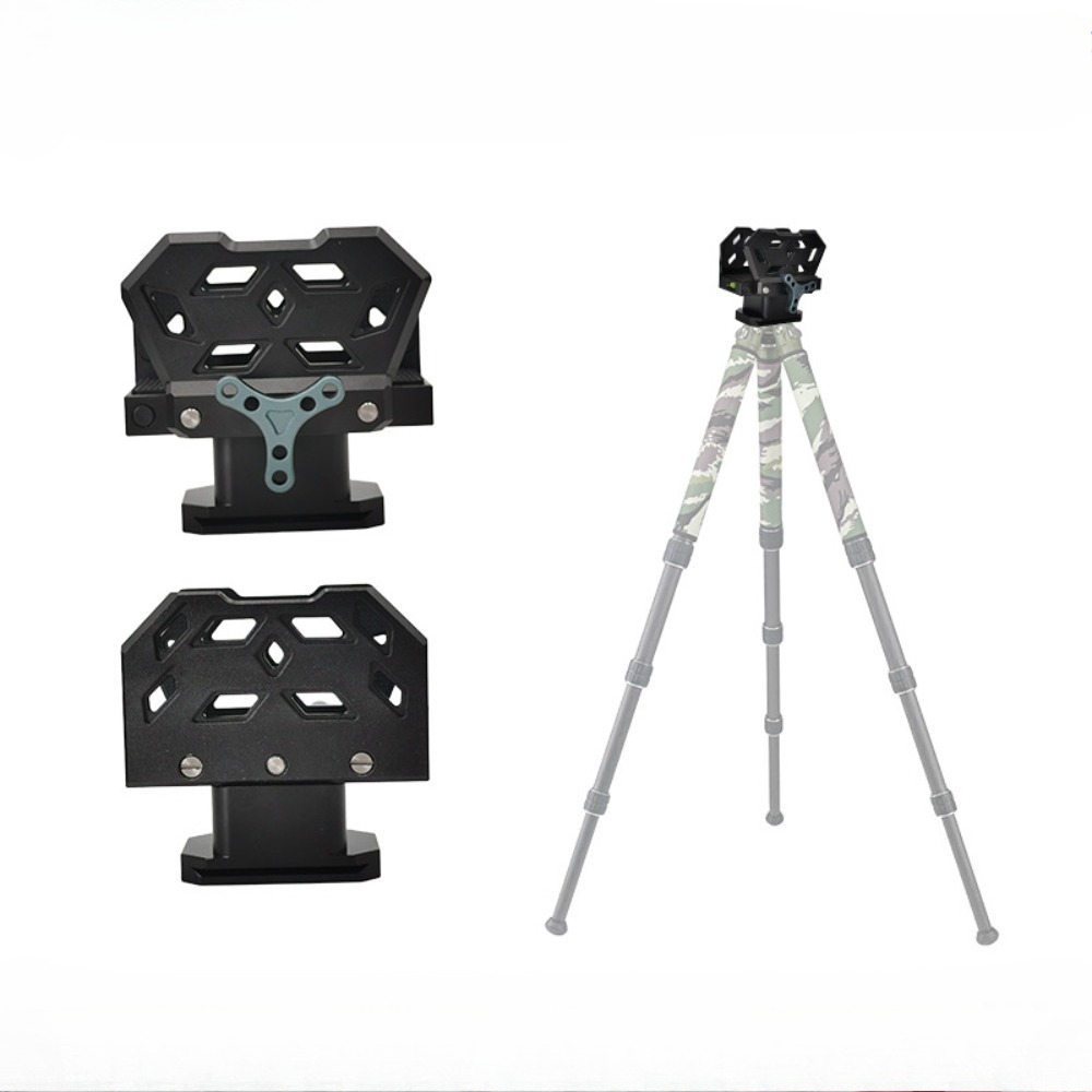 Hunting & Outdoor Supplies - MAGORUI アルミ合金製タクティカルクランプ三脚スタンド、ハンティングやアウトドア撮影用のレベル付き調整可能デザインブラケット