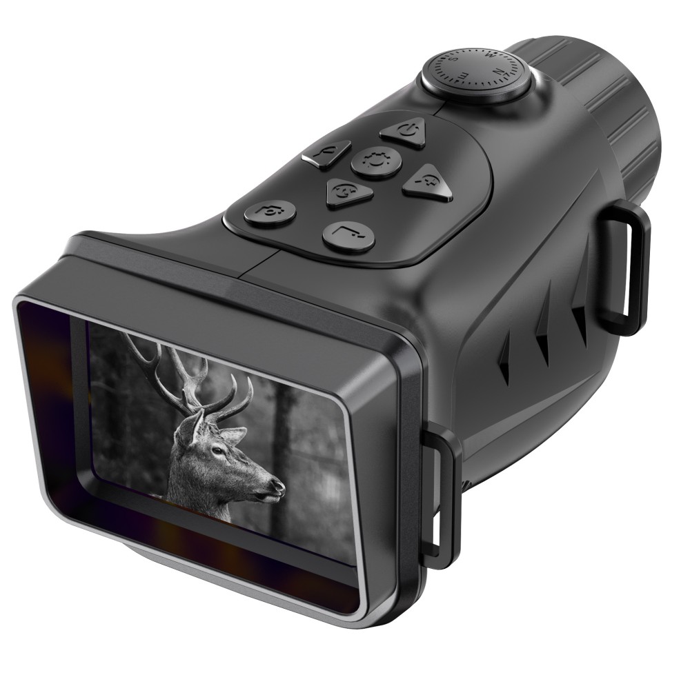 Outdoor Hunting Videos - 4K赤外線単眼鏡暗視装置、18倍光学ズーム＆Wi-Fi搭載、24MP HD写真撮影・動画録画機能付き、屋外狩猟用