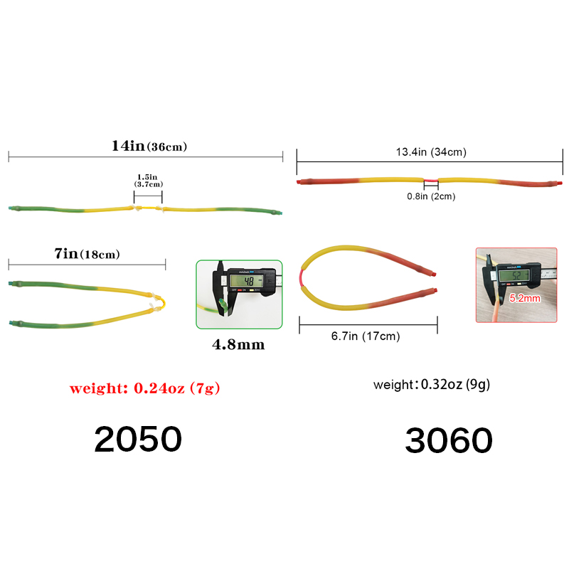 スリングショット用管状輪ゴム、プロの射撃アクセサリー、フィッ - Outdoor Hunting Launcher のレビューと価格