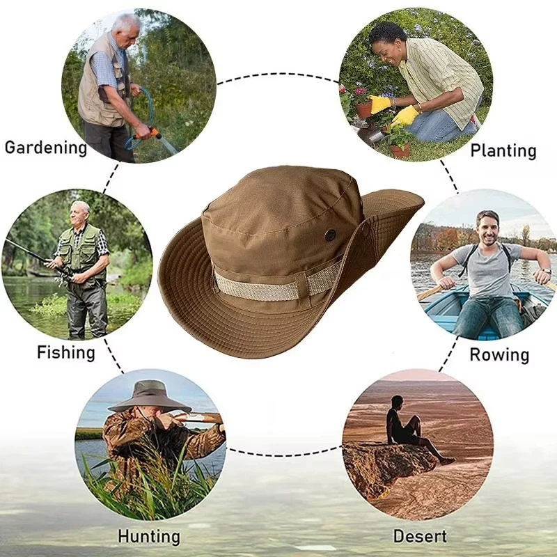 ユニセックス サンハット アウトドア 釣り ハイキング ハン - Hunting And Outdoor Shop のレビューと価格