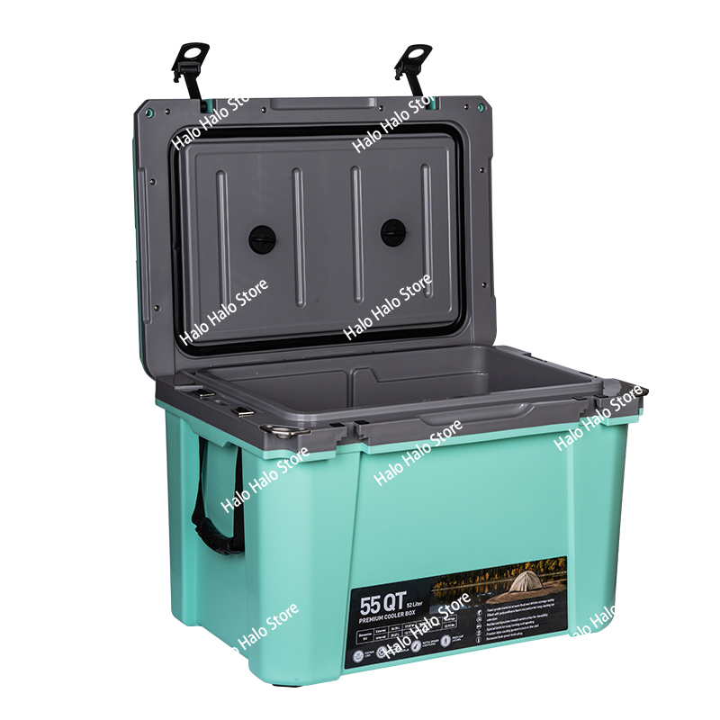 55QT ハードクーラー プラスチック製 保冷 キャンプ用  - Outdoor Hunting Table のレビューと価格