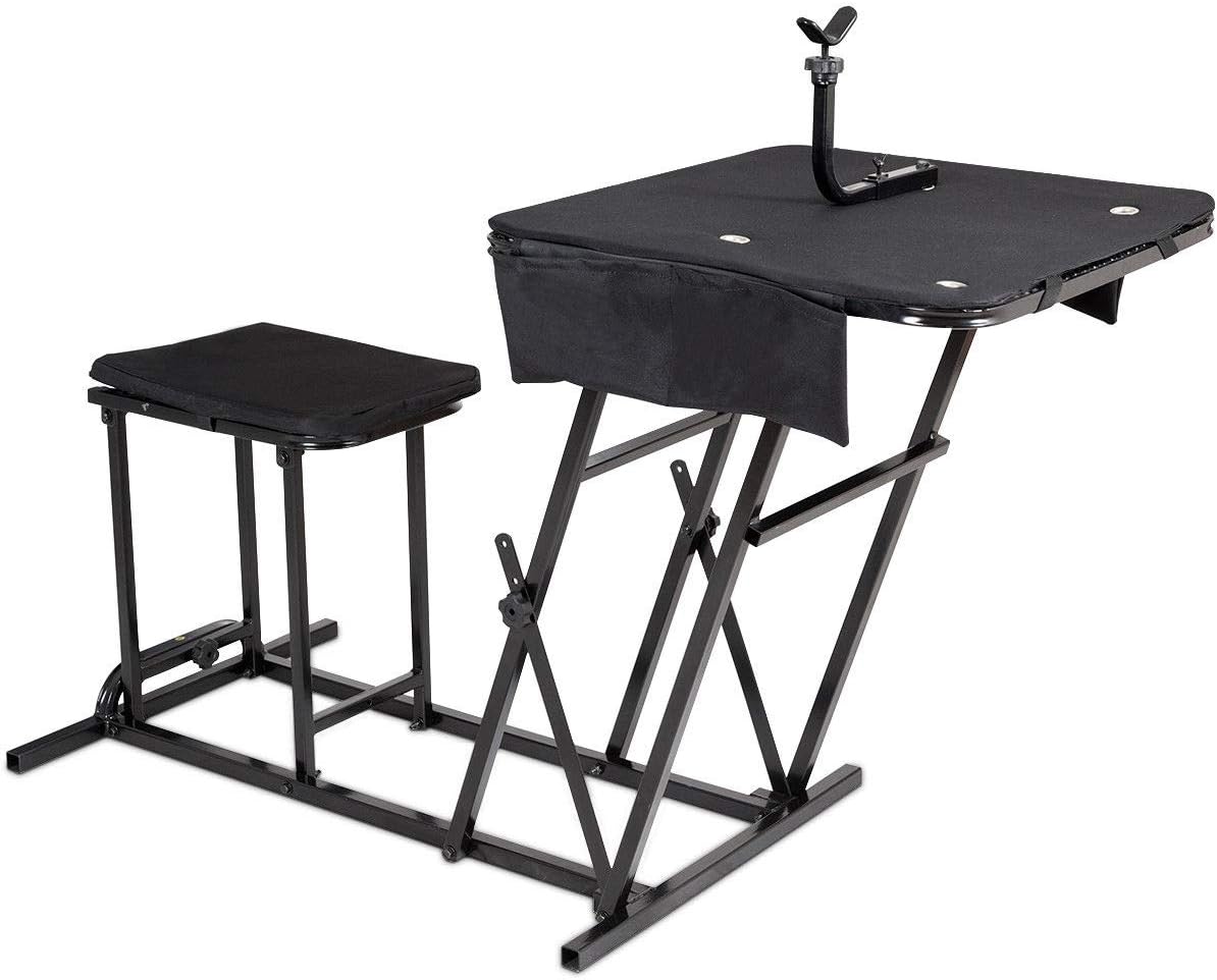 折りたたみ式射撃台 高さ調節可能な射撃ベンチ パッド入りシー - Outdoor Hunting Table のレビューと価格