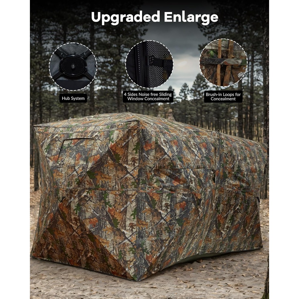 ポップアップ式地上狩猟用ブラインド（270度） °   シー - Hunting & Outdoor Supplies のレビューと価格