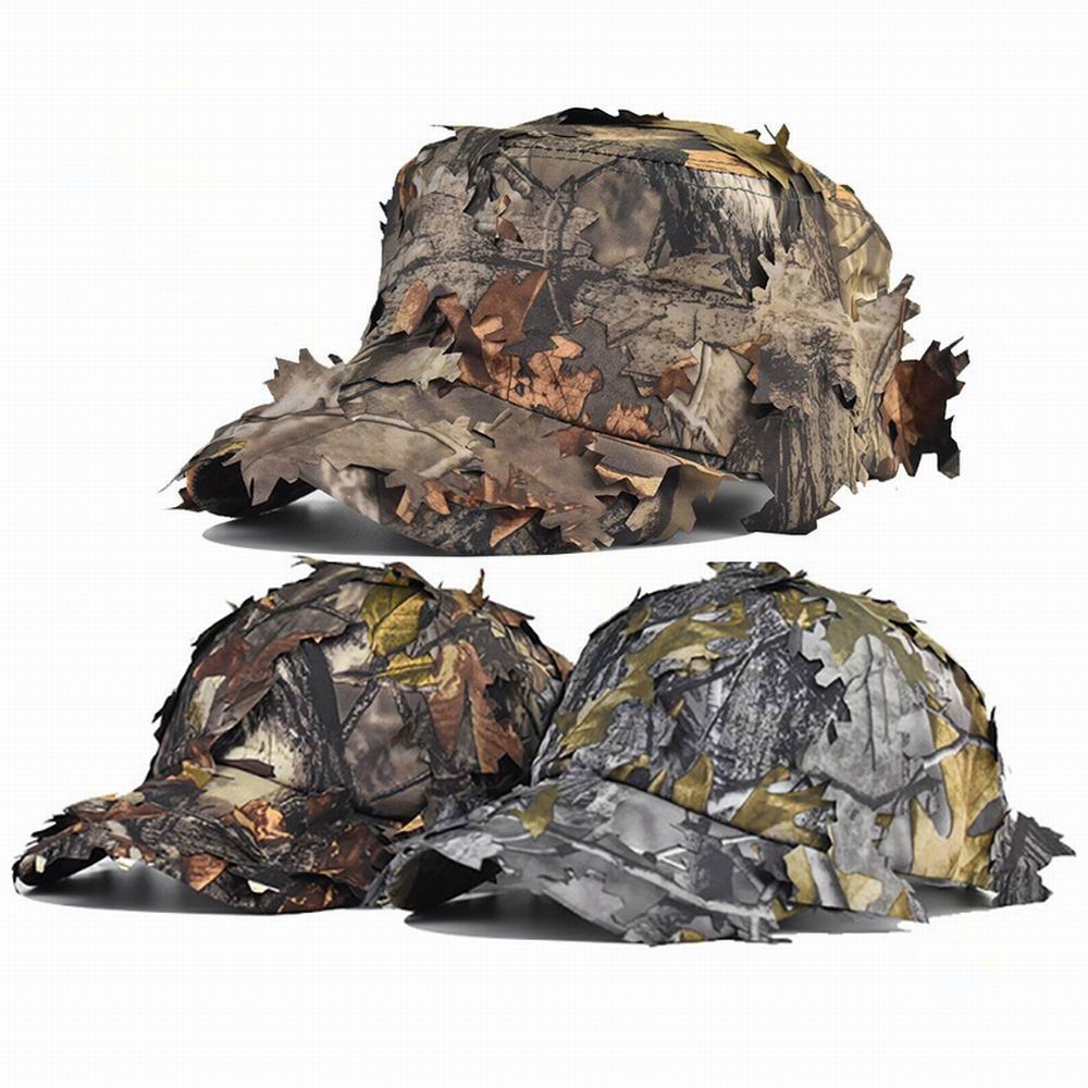 戦術的なミリタリーカモフラージュキャップ,3Dバイオニックリ - Hunting Outdoor Hats のレビューと価格
