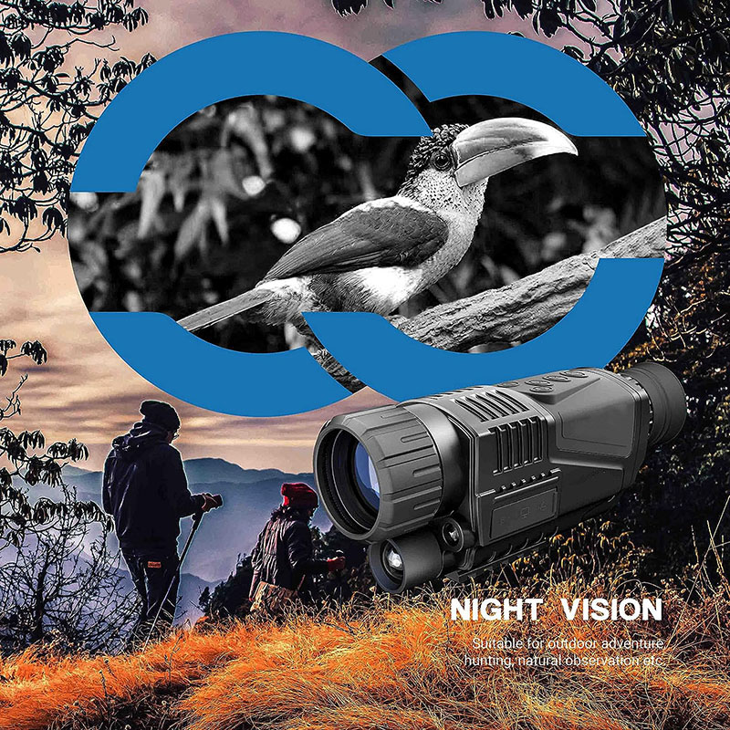 低照度暗視ハンティング望遠鏡 200M 強力単眼鏡 写真撮影 - Outdoor Hunting Videos のレビューと価格