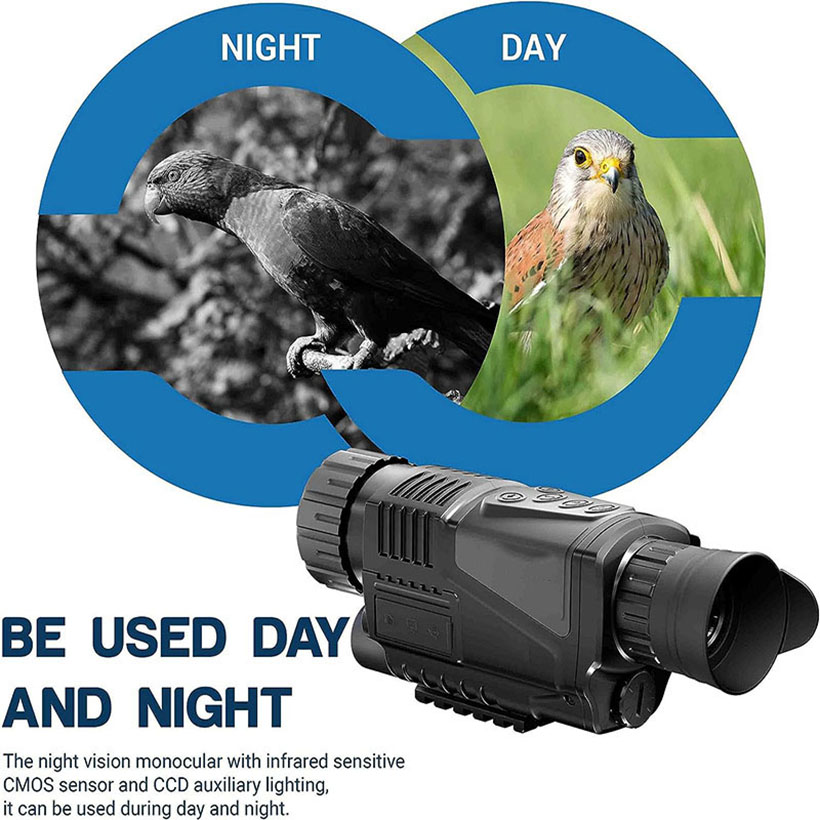 低照度暗視ハンティング望遠鏡 200M 強力単眼鏡 写真撮影 - Outdoor Hunting Videos のレビューと価格