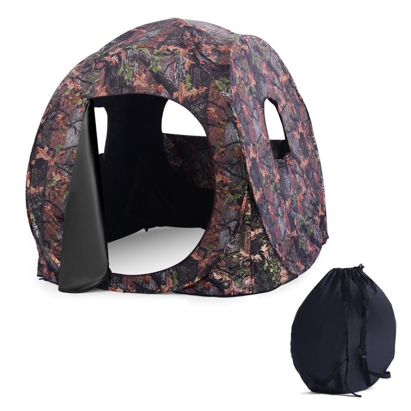 3人用ポップアップハンティングテント、PUオックスフォード生 - Hunting & Outdoor Supplies のレビューと価格