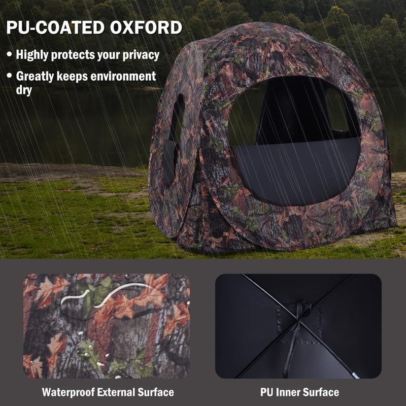 3人用ポップアップハンティングテント、PUオックスフォード生 - Hunting & Outdoor Supplies のレビューと価格