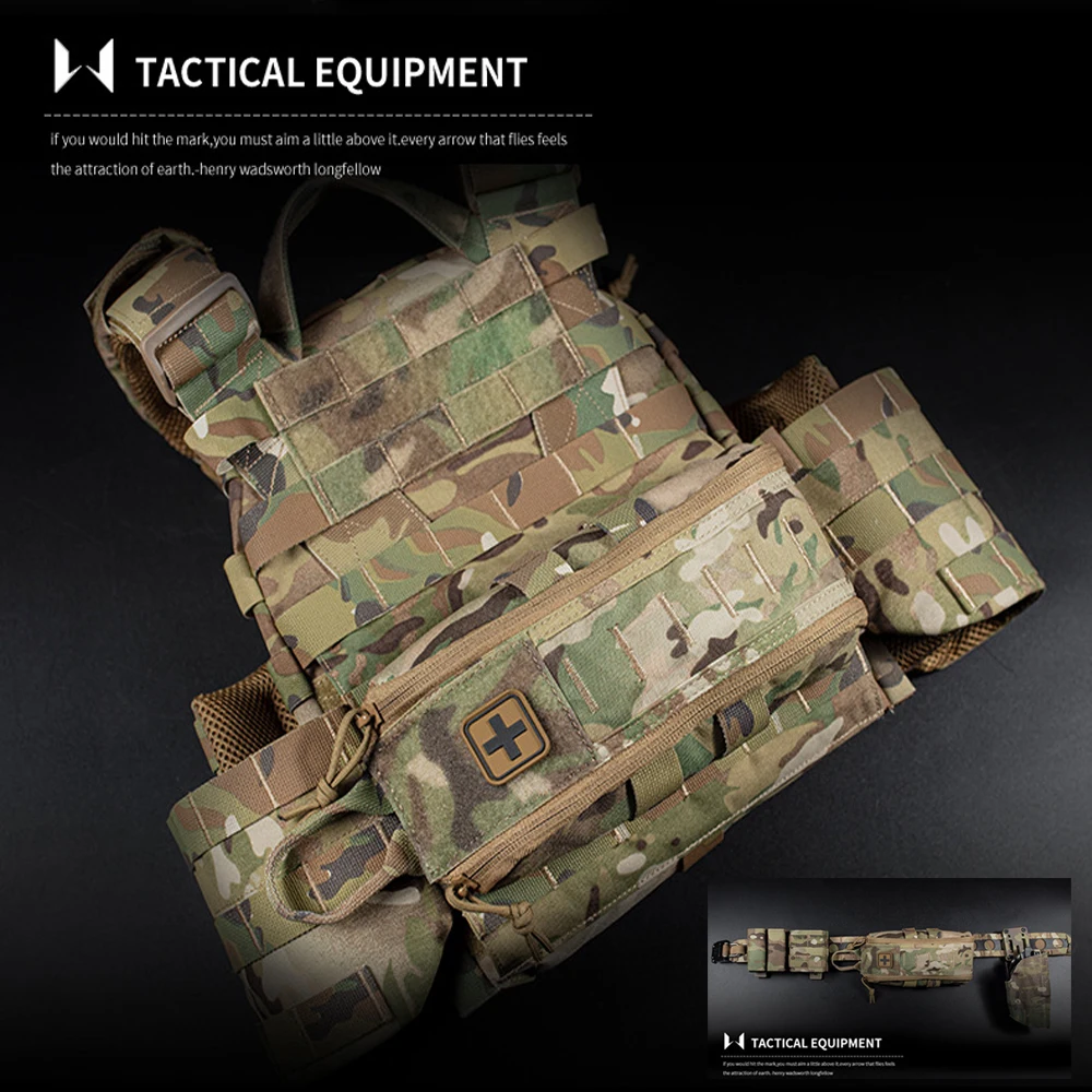 戦術的な応急処置キット,ベルトバッグ,ハンティングベスト,プ - Outdoor Hunting Fabric のレビューと価格