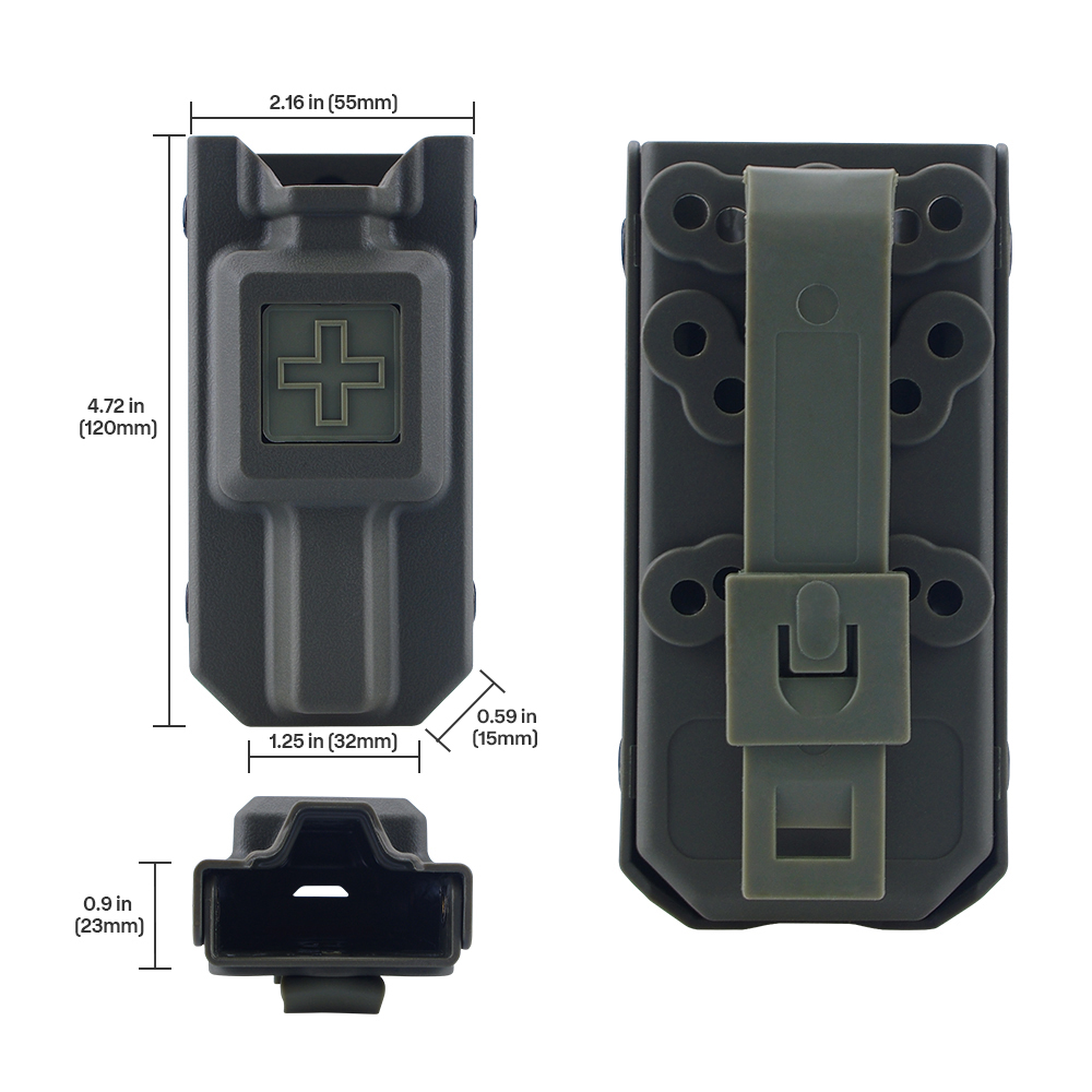 戦術的な止血帯収納ボックスバッグ EDC MOLLE 医療パ - Field Dressing Kit のレビューと価格
