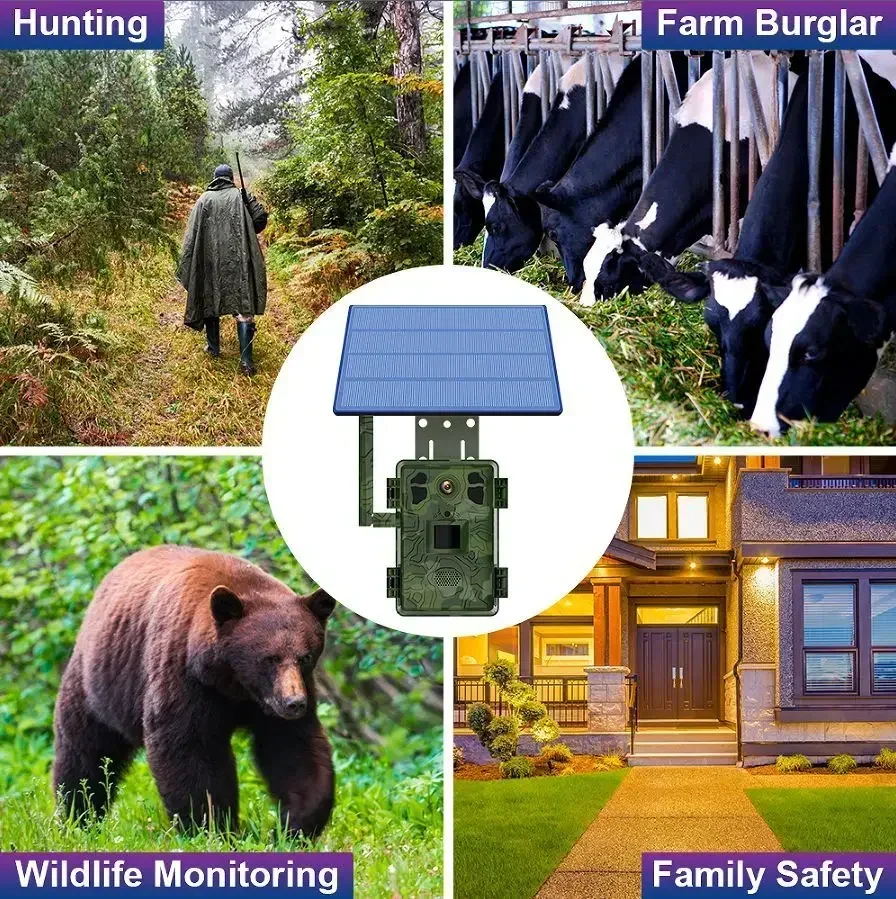 ソーラー狩猟カメラモバイルリモート視聴ライブビデオストリーム - Outdoor Hunting Videos のレビューと価格