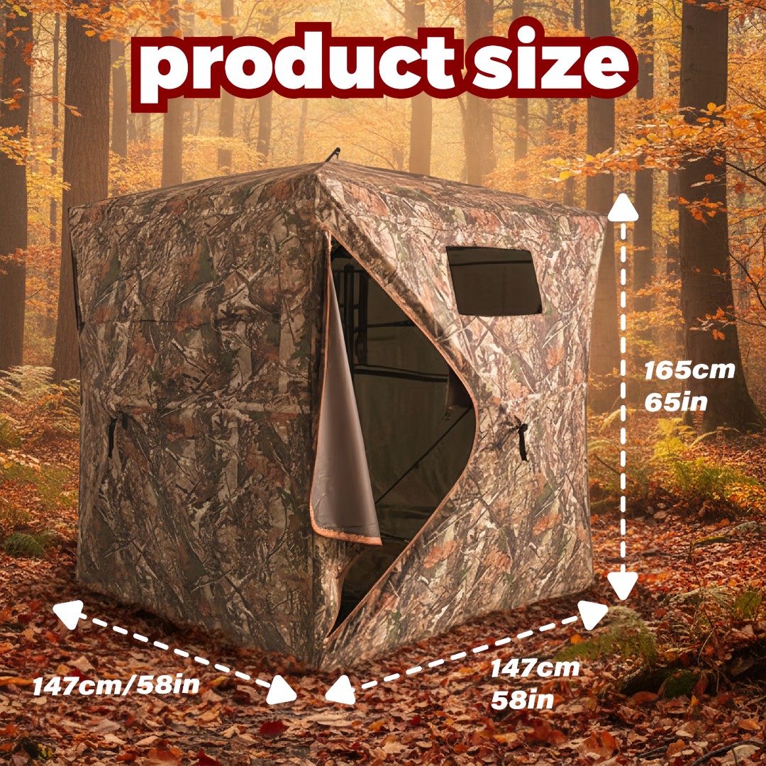迷彩柄ポップアップハンティングブラインド、簡単設置、地上設置 - Hunting & Outdoor Supplies のレビューと価格