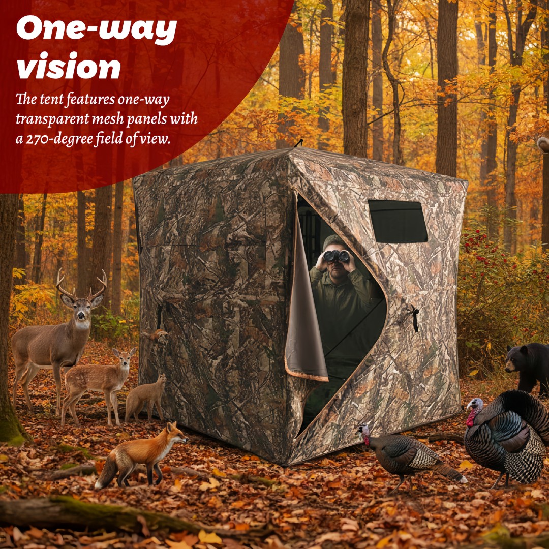 迷彩柄ポップアップハンティングブラインド、簡単設置、地上設置 - Hunting & Outdoor Supplies のレビューと価格