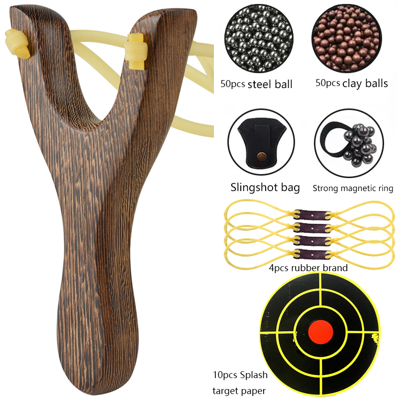 伝統的な木製のスリングショット,屋外撮影玩具セット,狩猟,運 - Outdoor Hunting Launcher のレビューと価格