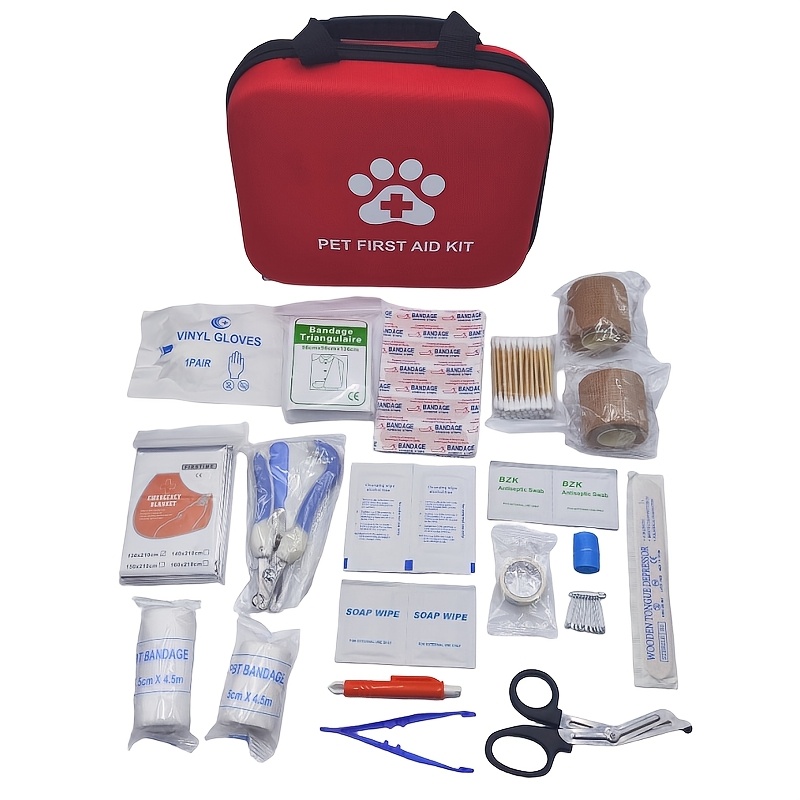 携帯用ペット救急キット、猫と犬の屋外車載キャンプ用緊急医療バ - Field Dressing Kit のレビューと価格