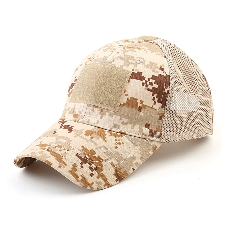 アウトドアマルチカム迷彩柄調整可能キャップメッシュタクティカ - Hunting Outdoor Hats のレビューと価格