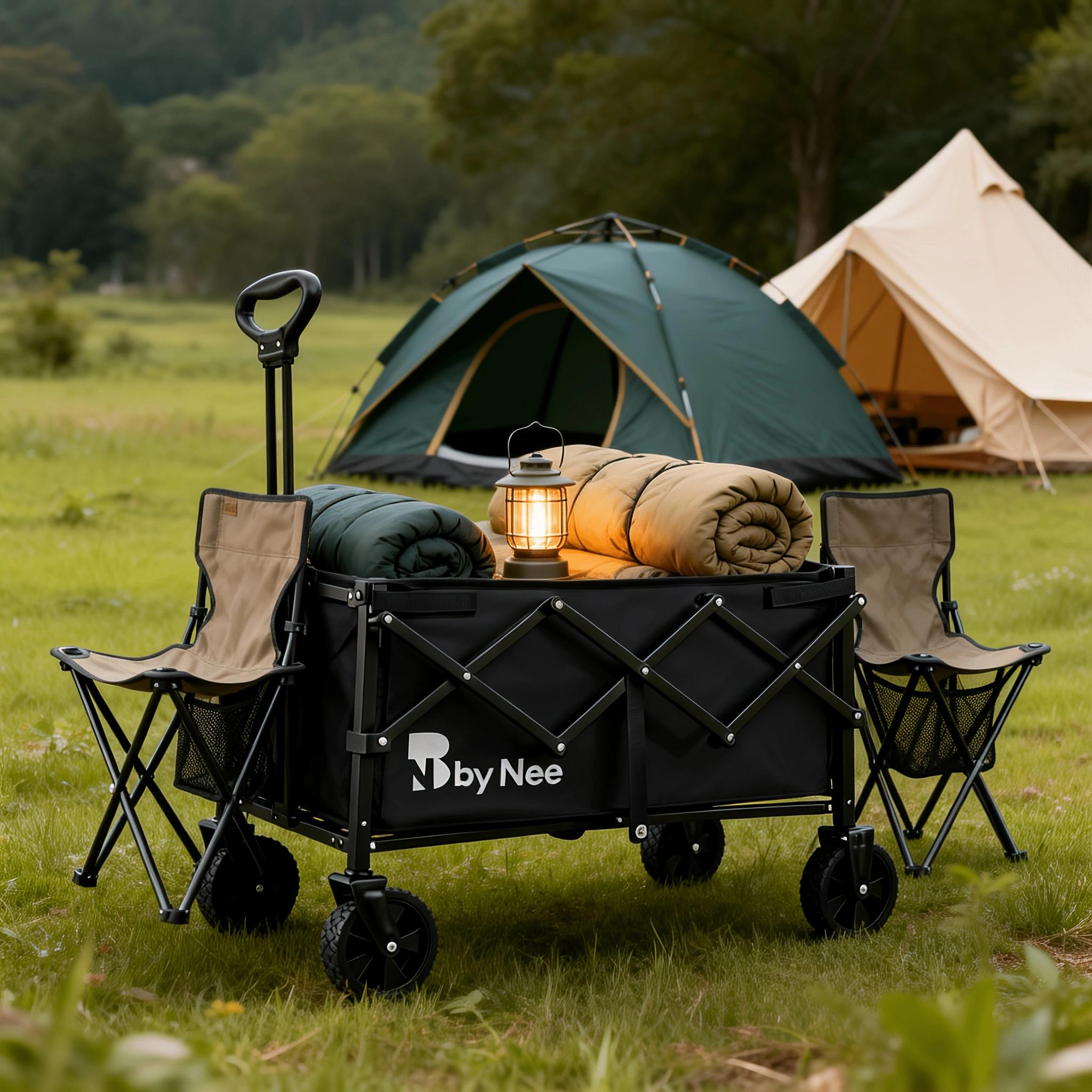 頑丈な折りたたみ式ワゴンカート、折りたたみ可能なアウトドアキ - Hunting And Outdoor Shop のレビューと価格