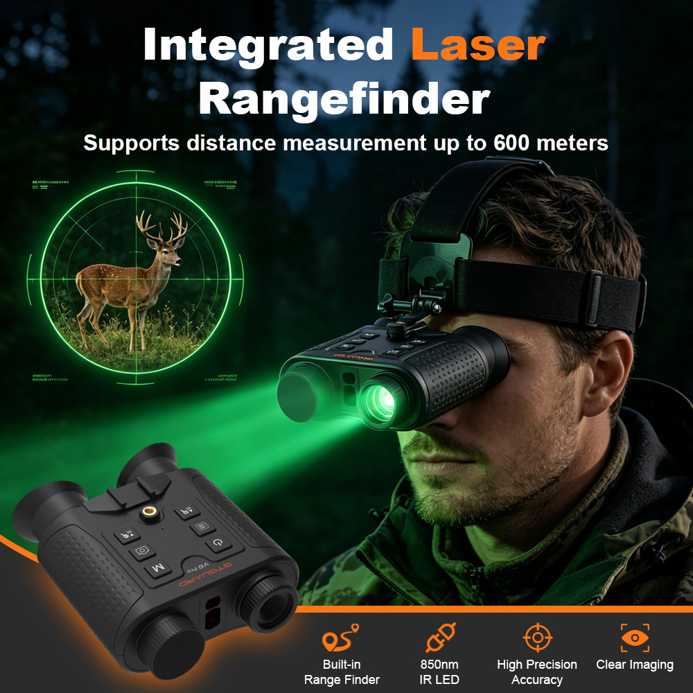 4Kナイトビジョン双眼鏡 8倍デジタルズーム 赤外線ナイトビ - Outdoor Hunting Videos のレビューと価格
